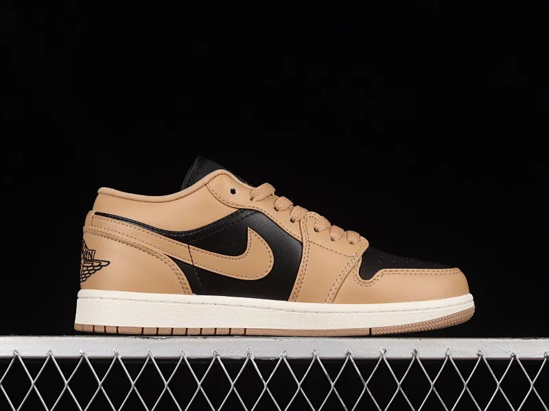 All categories Air Jordan Jordan series basketball shoes Air Jordan 1 Low Z version Air Jordan 1 Low "Desert" AJ1 Joe 1 milk tea color cultural and leisure sports sneakers DV0774-201